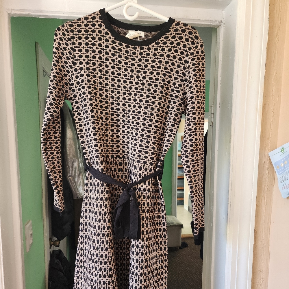 Max Studio Brown With Black Pattern Stretchy Long… - image 1